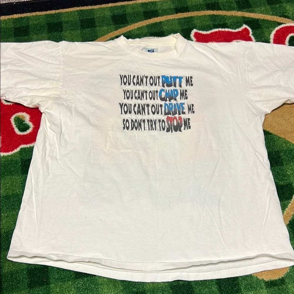 Vintage Life Sports “I Own The Zone” golf shirt Men’s Sz XL Single Stitch